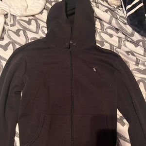 Large Black Polo Ralph Lauren Zip-Up Sweater
